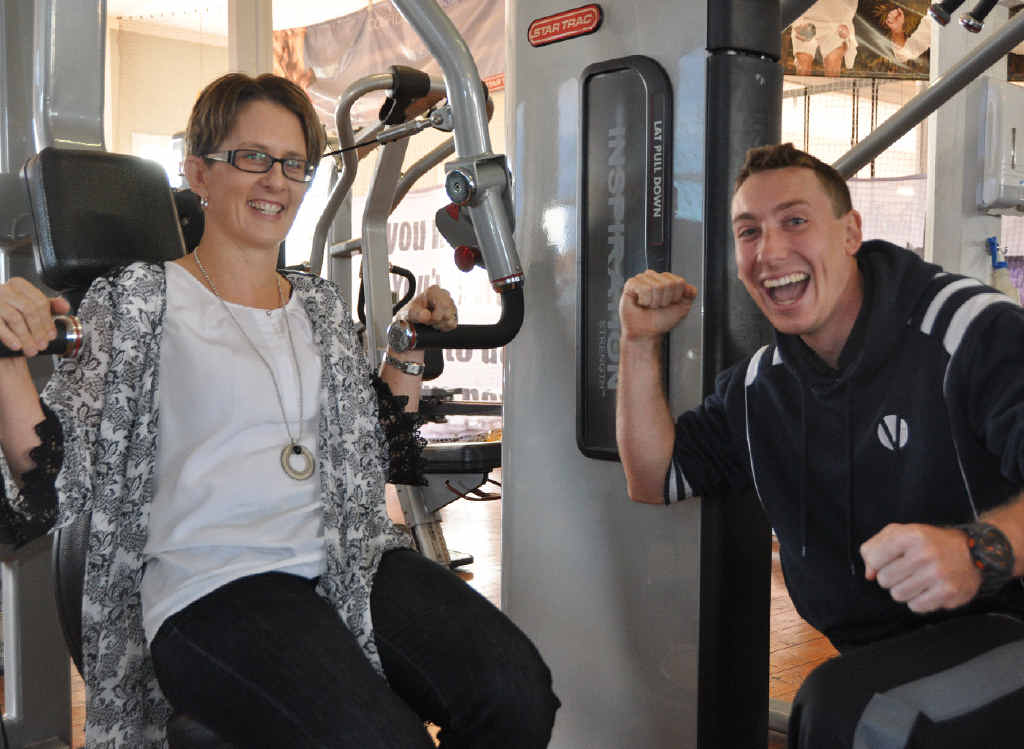 HEALTHY MIND AND BODY: headspace Warwick manager Sophia McLucas and Voyage Fitness manager Jaron Cumerford are joining forces to promote healthy minds and bodies.